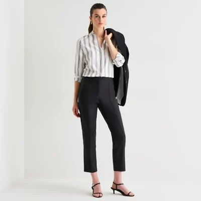 Worthington Womens Slim High Rise Pant