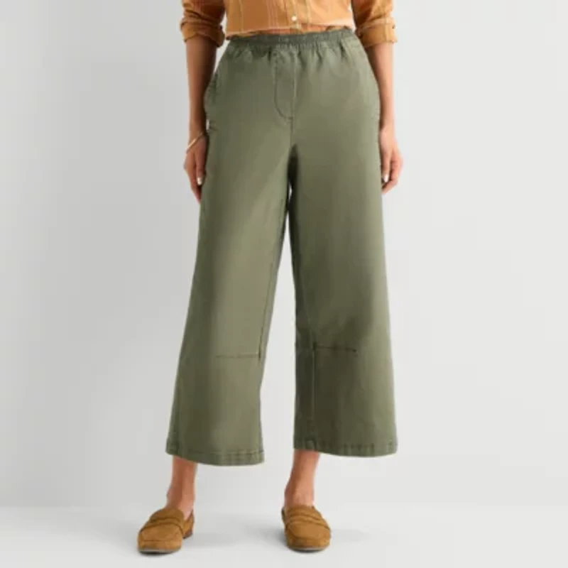 St. John's Bay Womens Mid Rise Cropped Pant