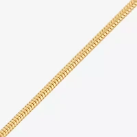 Made in Italy Womens 14K Gold Over Silver 18 Inch Snake Chain Necklace