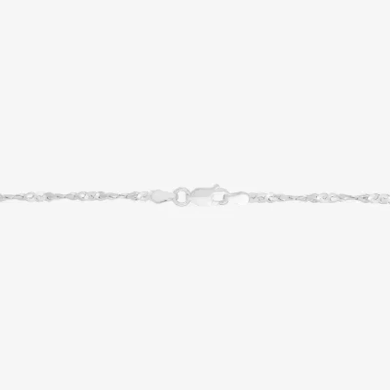 Womens Sterling Silver 20 Inch Chain Necklace