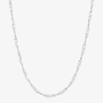 Womens Sterling Silver 20 Inch Chain Necklace