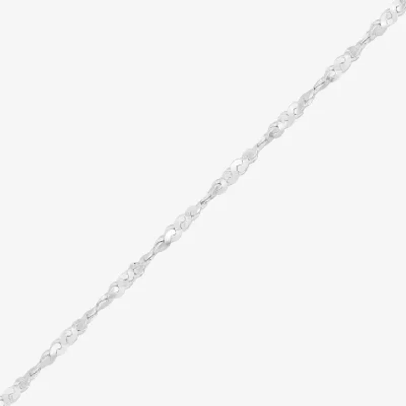 Womens Sterling Silver 20 Inch Chain Necklace
