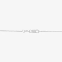 Made in Italy Womens Sterling Silver 9 Inch Solid Box Chain Bracelet