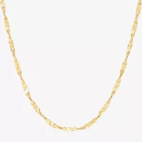 Made in Italy Womens 14K Gold Over Silver 20 Inch Chain Necklace