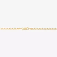 Made in Italy Unisex Adult 14K Gold Over Silver 22 Inch Curb Chain Necklace