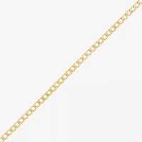 Made in Italy Unisex Adult 14K Gold Over Silver 22 Inch Curb Chain Necklace