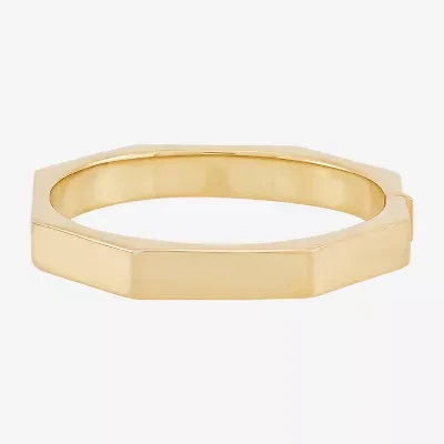 Silver Addiction Womens 14K Gold Over Silver Bangle Bracelet