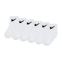 Nike Little & Big Kid Boys 6 Pair Quarter Ankle Socks