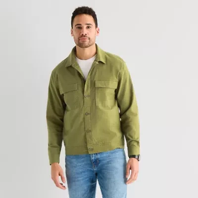 mutual weave Mens Denim Shirt Jacket