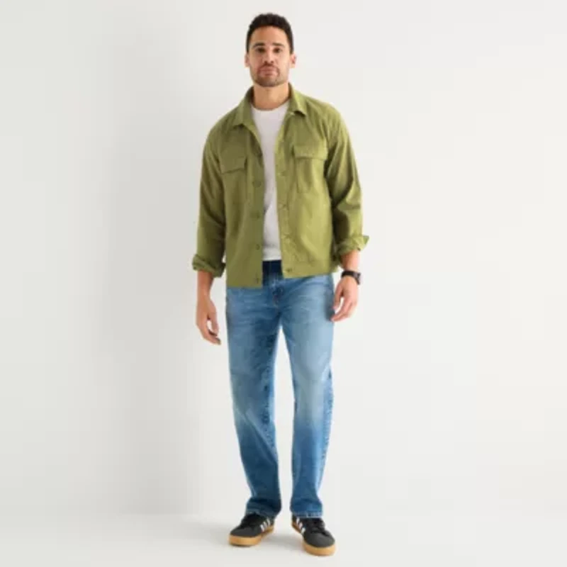 mutual weave Mens Denim Shirt Jacket