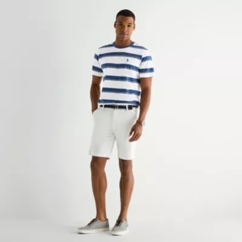 U.S. Polo Assn. Stretch Mens Crew Neck Short Sleeve T-Shirt