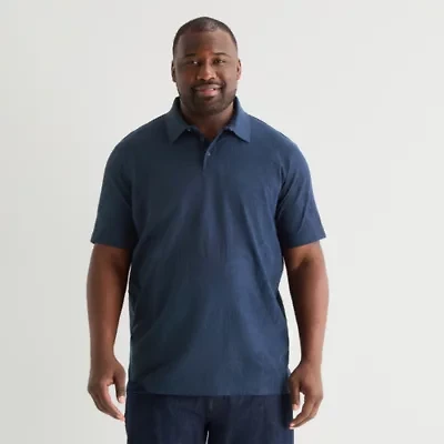 Shaquille O'Neal XLG™ Big and Tall Mens Regular Fit Short Sleeve Polo Shirt