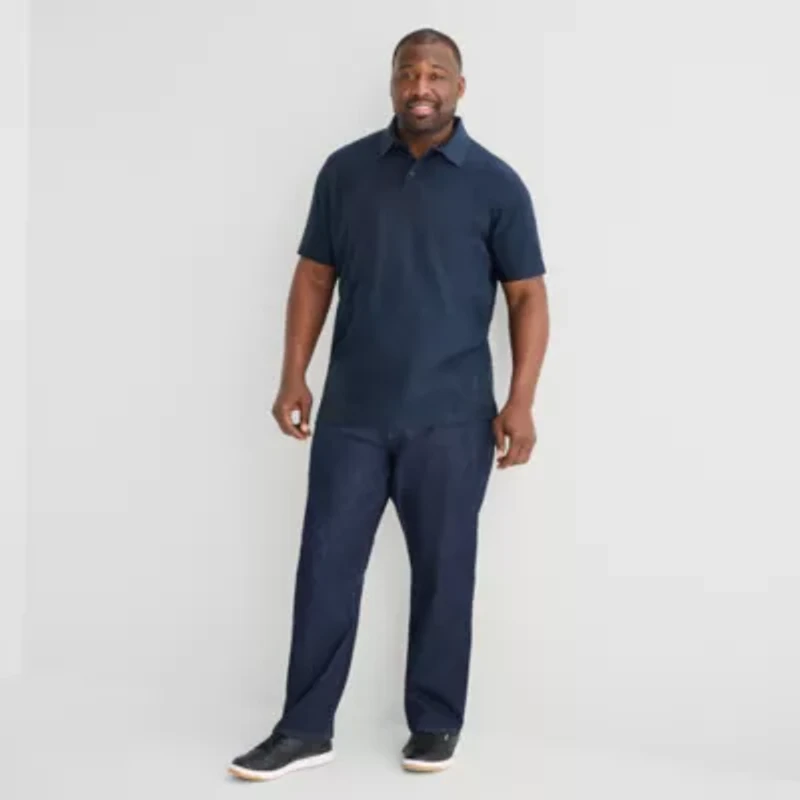 Shaquille O'Neal XLG™ Big and Tall Mens Regular Fit Short Sleeve Polo Shirt