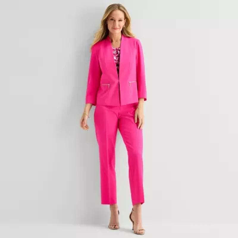 Black Label by Evan-Picone Womens Classic Fit Suit Jacket
