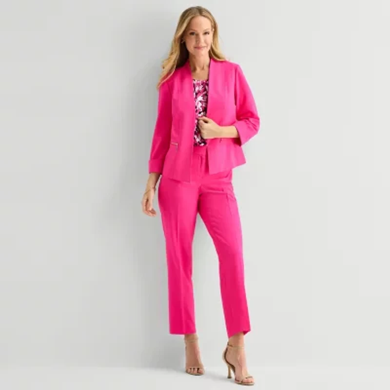 Black Label by Evan-Picone Womens Classic Fit Suit Jacket