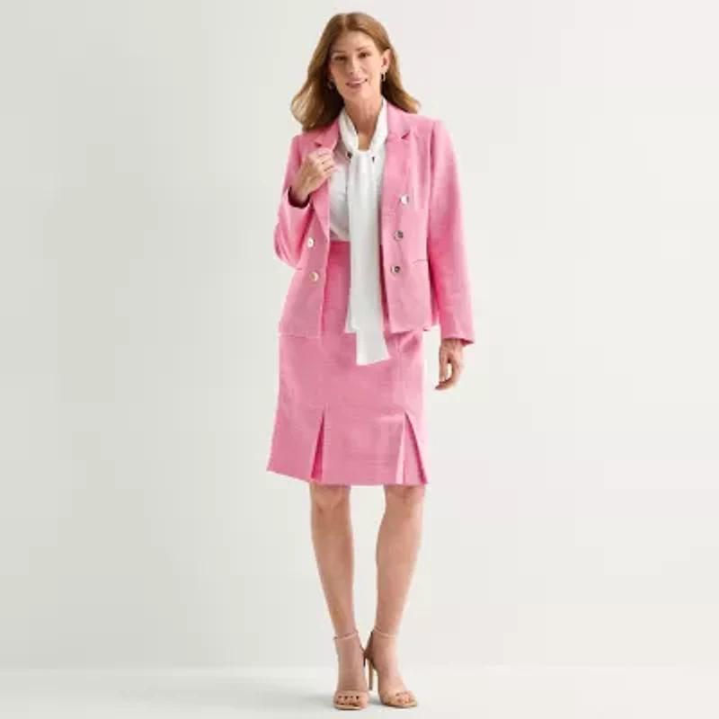 Black Label by Evan-Picone Tweed Womens Suit Skirt