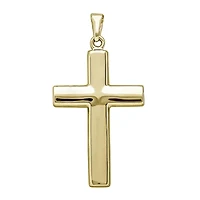 14K Yellow Gold Reversible Cross Charm