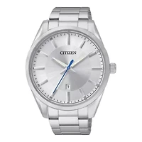 Citizen® Mens Silver-Tone Dial Stainless Steel Watch BI1030-53A