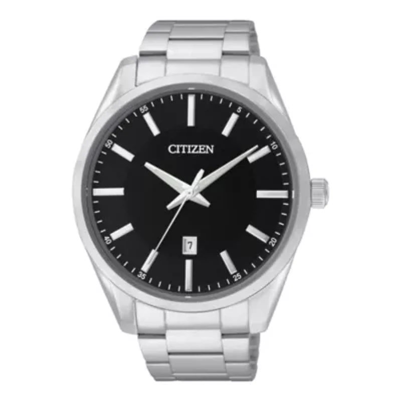 Citizen® Mens Black Dial Stainless Steel Watch BI1030-53E