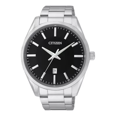 Citizen® Mens Black Dial Stainless Steel Watch BI1030-53E