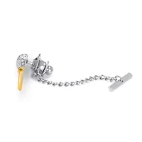 Golf Ball And Tee Tie Tack