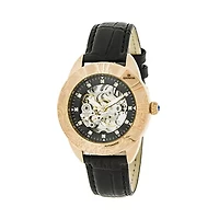 Empress Unisex Adult Black Leather Strap Watch Empem1107