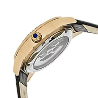 Empress Unisex Adult Black Leather Strap Watch Empem1107