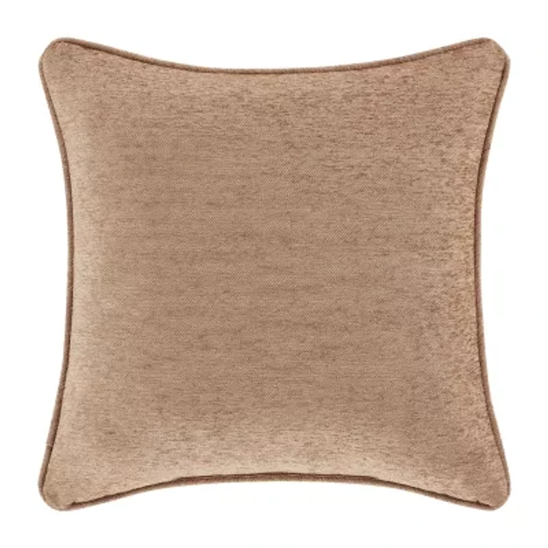 Queen Street Lakeview 18x18 Embellished Beige Square Throw Pillow