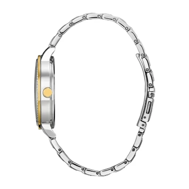 Citizen Disney Mickey Mouse Womens Two Tone Stainless Steel Bracelet Watch Fe7044-52w