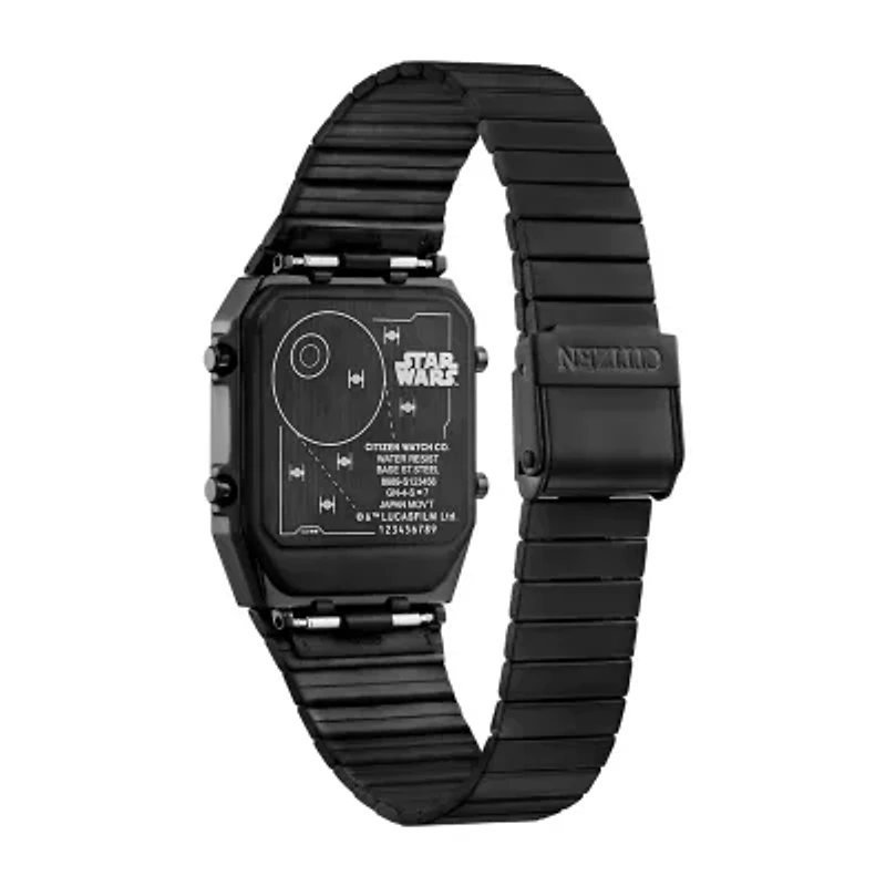 Citizen Star Wars Mens Black Stainless Steel Bracelet Watch Jg2109-50w