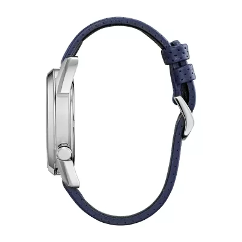 Citizen Avengers Marvel Spiderman Mens Blue Leather Strap Watch Aw1680-03w