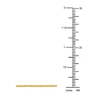 Womens 18K Gold 18 Inch Wheat Chain Necklace