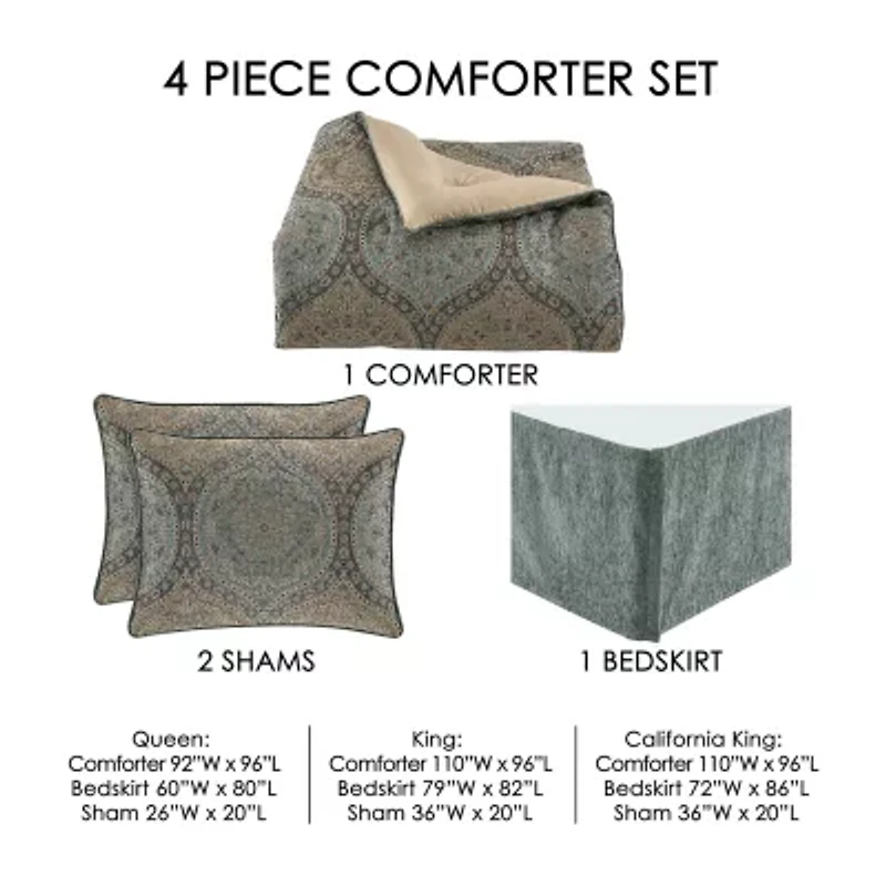Queen Street Dayton 4-Pc. Comforter Set