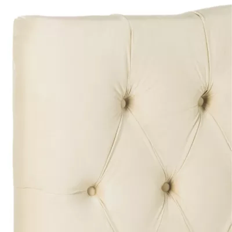 Axel Polyester Upholstered Tufted Nailhead Trim Headboard