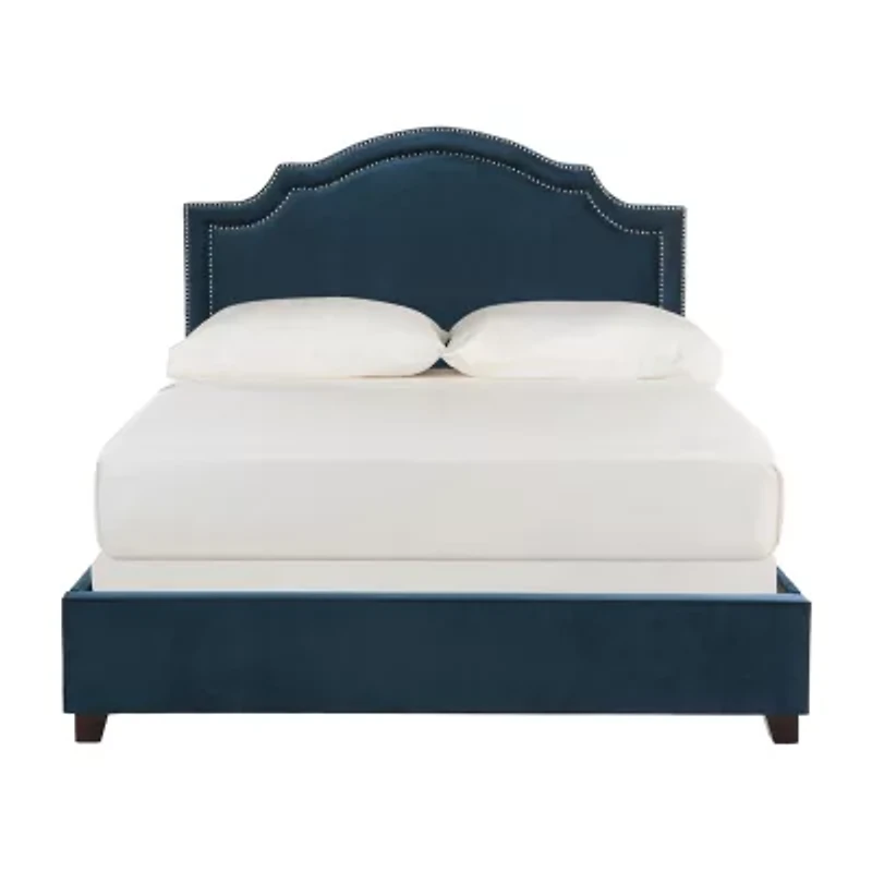 Theron Velvet Upholstered Bed