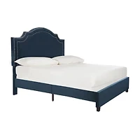 Theron Velvet Upholstered Bed