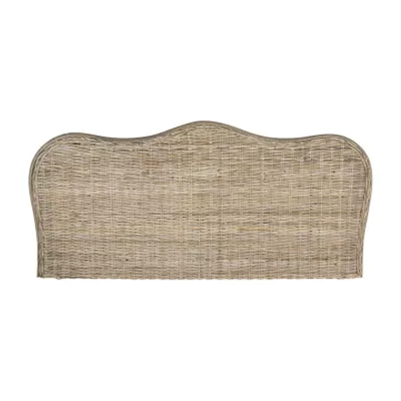 Imelda Upholstered Rattan Headboard