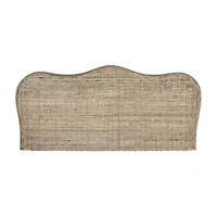 Imelda Upholstered Rattan Headboard