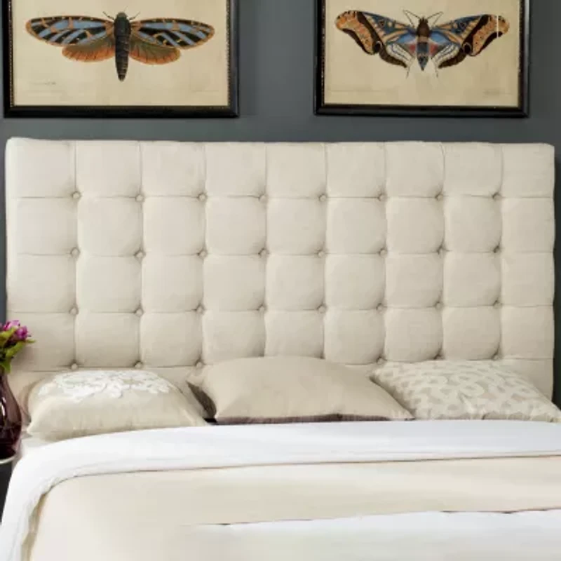 Lamar Button Tufted Upholstered Headboard