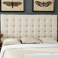 Lamar Button Tufted Upholstered Headboard