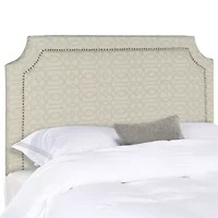 Shayne Upholstered Headboard w/nail-head trim