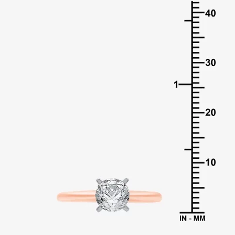 Classic Collection 1 CT. Natural Diamond Round Solitaire Engagement Ring 10K Gold