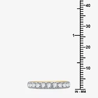 (H-I / I1) Womens 3MM 1 CT. T.W. Lab Grown White Diamond 10K Gold Wedding Band