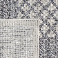 Winona Lightly Bordered PET Yarn Indoor Outdoor Rectangular Area Rug