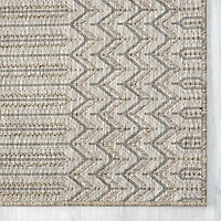 Odette Modern Chevron Indoor Outdoor Rectangular Area Rug
