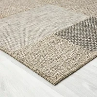 Odette Modern Color-Block Indoor Outdoor Rectangular Area Rug