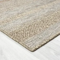 Odette Modern Striped Indoor Outdoor Rectangular Area Rug