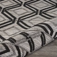 Reese Geometric Daze Indoor Outdoor Rectangular Area Rug 