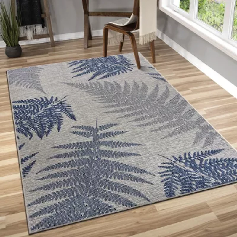 Scarlett Fallen Fern Indoor Outdoor Rectangular Area Rug