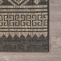 Sylvestra Geometric Vestige Indoor Outdoor Rectangular Area Rug